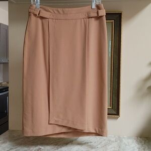 Semi Wrap Worthington Tan Pencil Skirt 10
